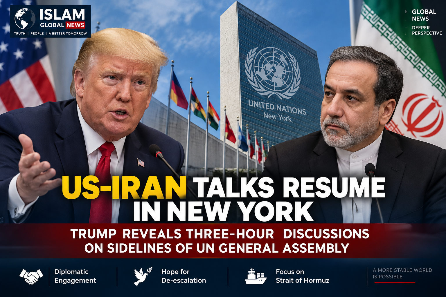 US-Iran Talks: Trump Reveals Three-Hour Discussions at UN in New York