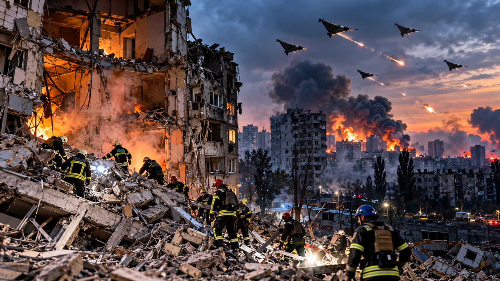 Ukraine War: Russia Intensifies Drone and Missile Strikes as Civilian Casualties Rise