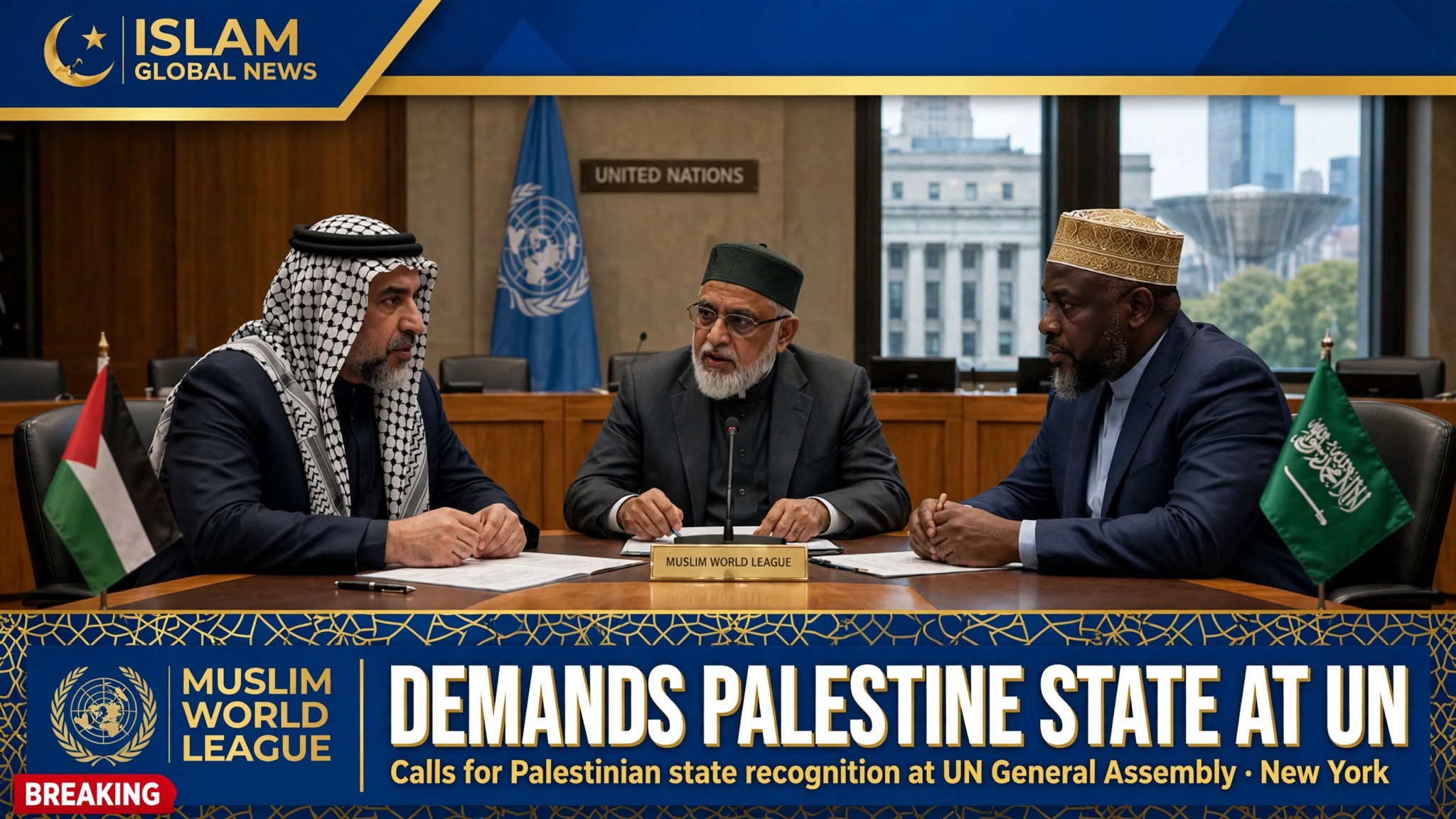 Muslim World League Demands Palestinian State at UN