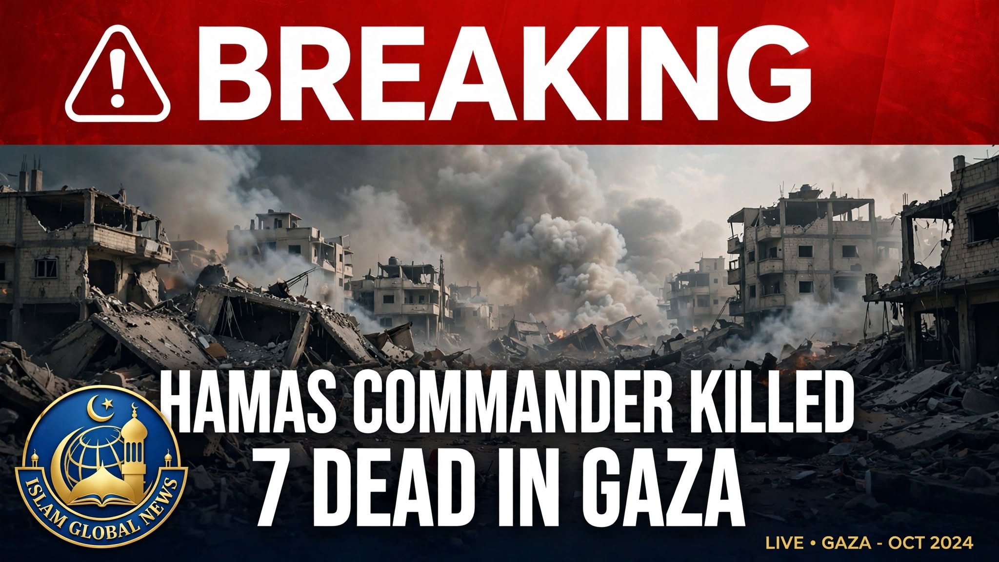 Hamas Commander Killed in Gaza as Israeli Strike Leaves 7 Dead