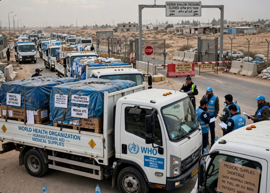 WHO Decries Delays in Getting Aid Into Gaza