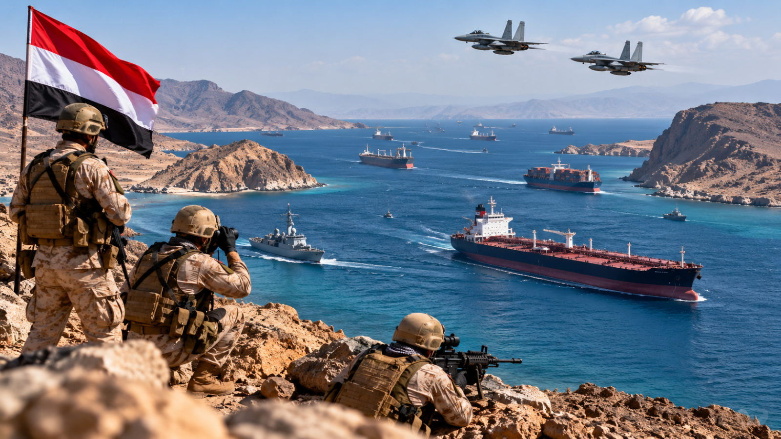Saudi-Backed Yemen Forces Claim Control of Bab el-Mandeb Strait
