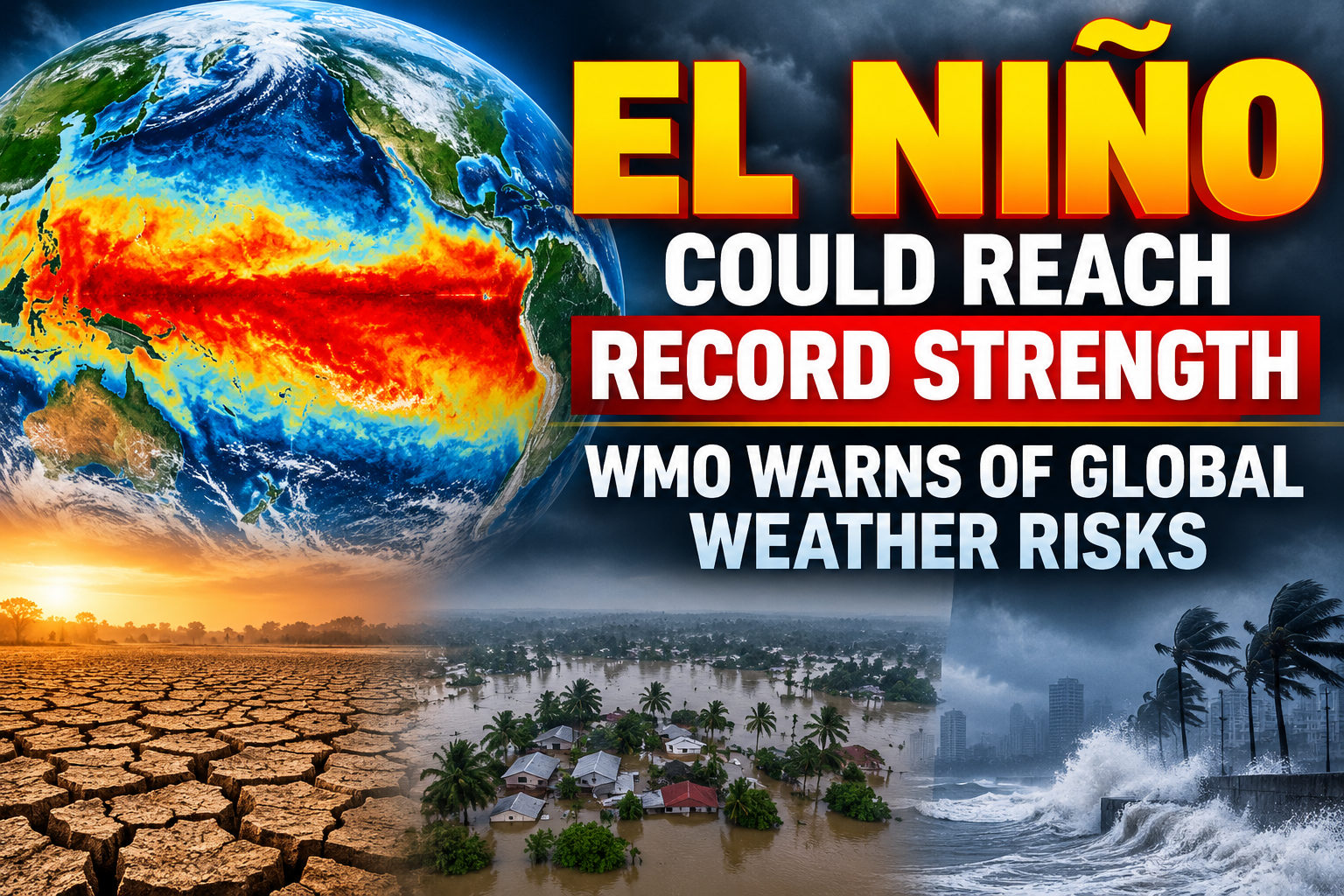 El Niño Could Strengthen to Record Levels, WMO Warns of Global Weather Risks