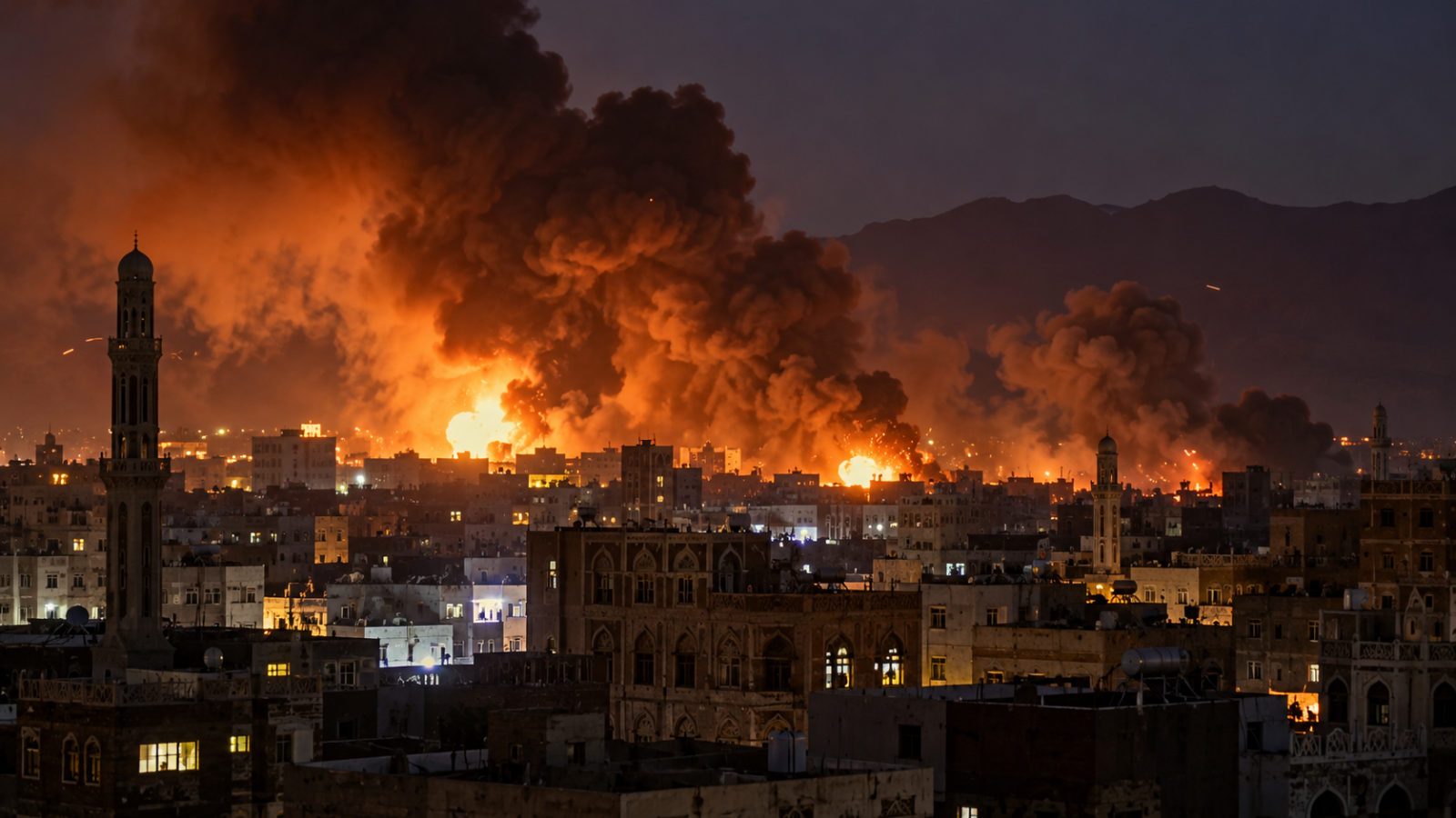 Saudi-Led Coalition Strikes Houthi Targets in Sanaa