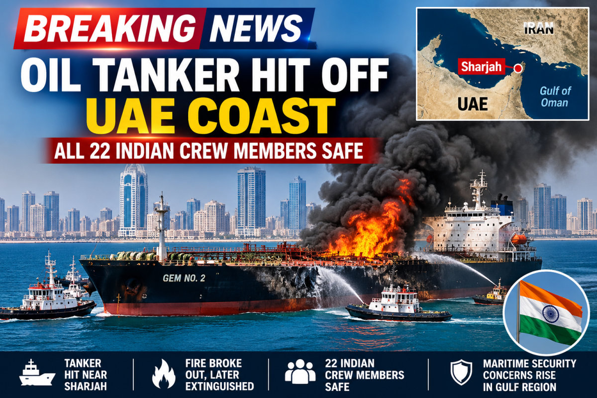 UAE Oil Tanker Incident: 22 Indian Crew Members Safe