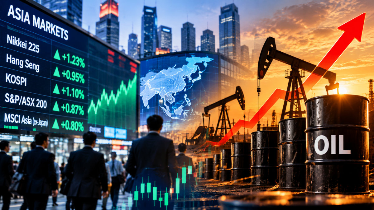 Asian Stocks Recover as Technology Shares Rebound and Oil Prices Rise