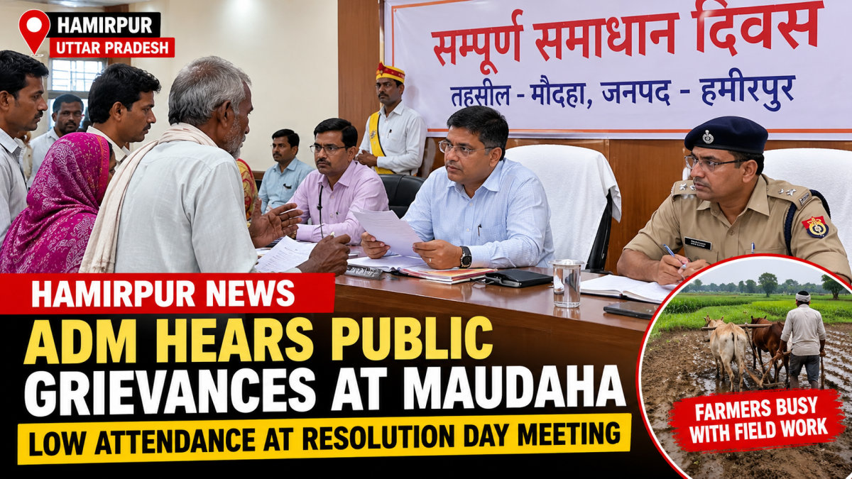 Hamirpur News: ADM Hears Public Grievances at Maudaha Resolution Day Meeting
